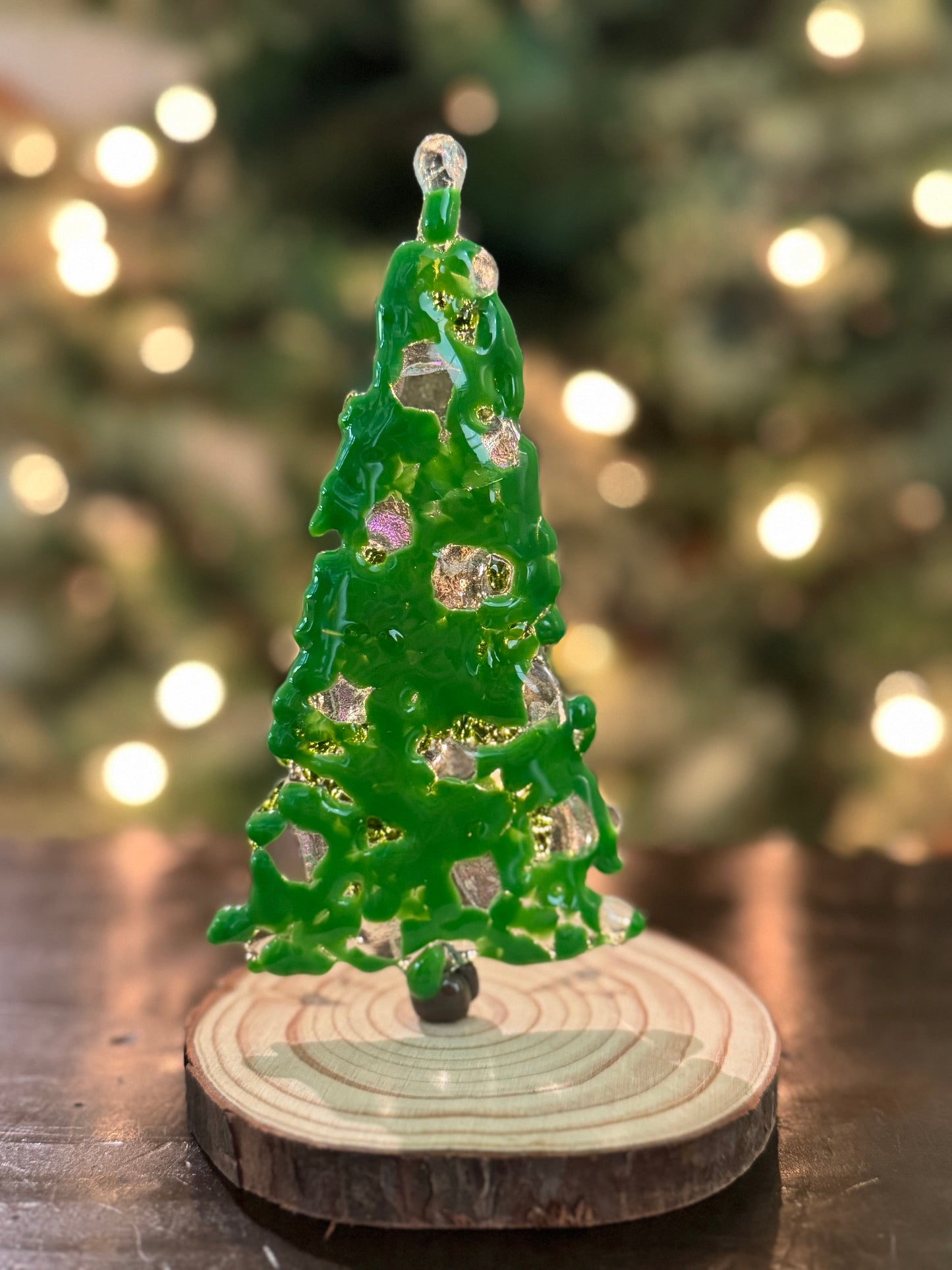 Table Top Trees with chrome base