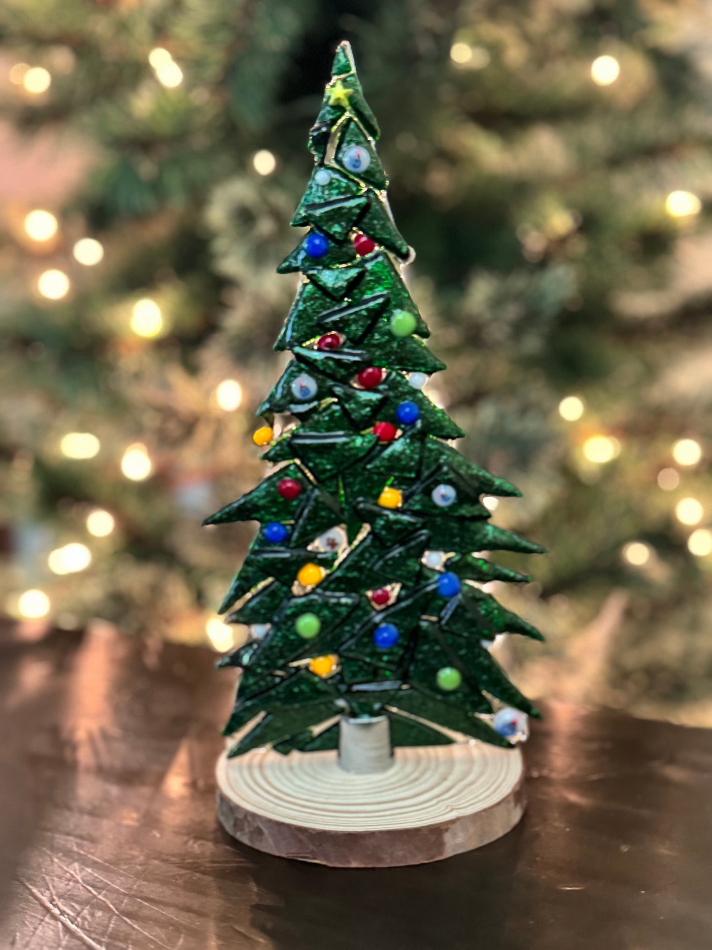 Table Top Trees with chrome base