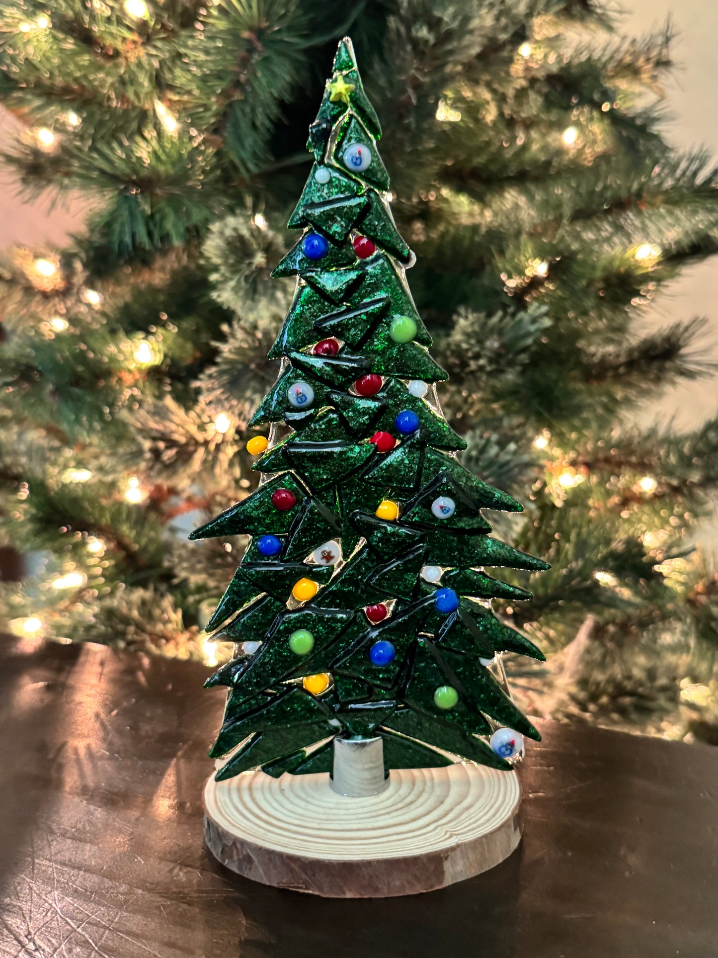 Table Top Trees with chrome base