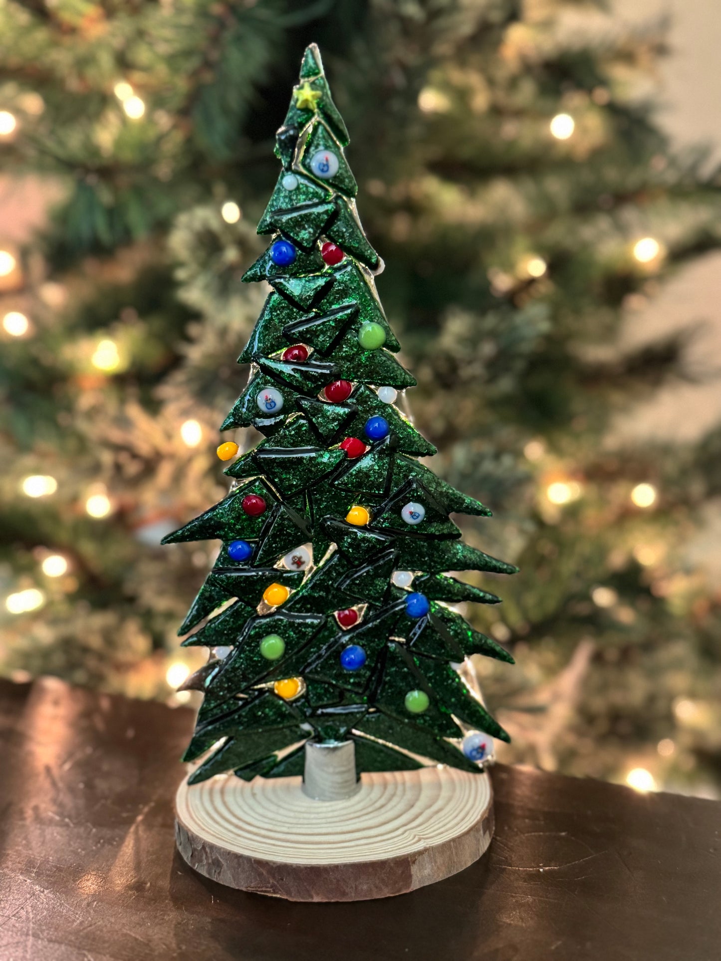 Table Top Trees with chrome base