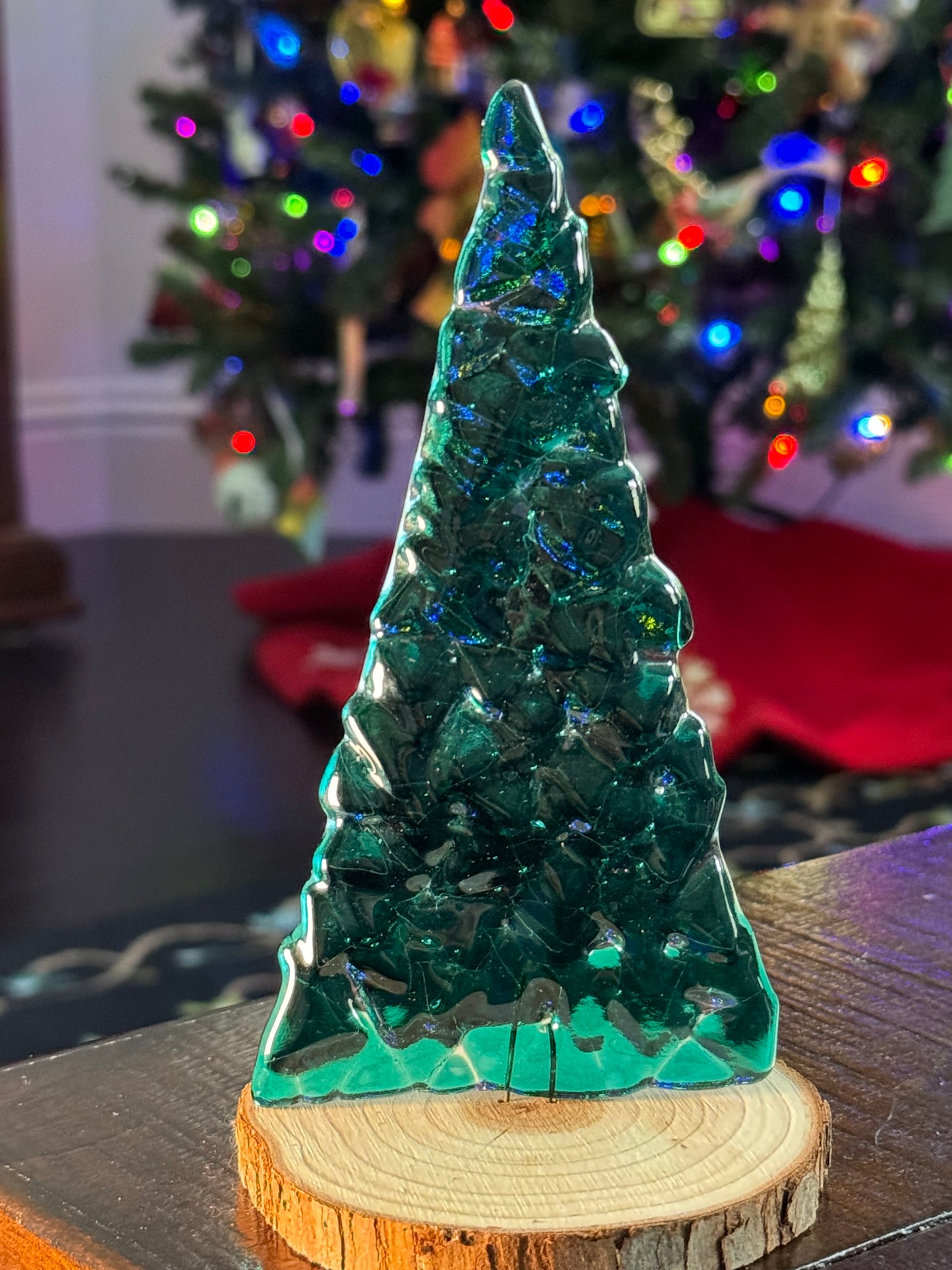 Textured table top Christmas tree