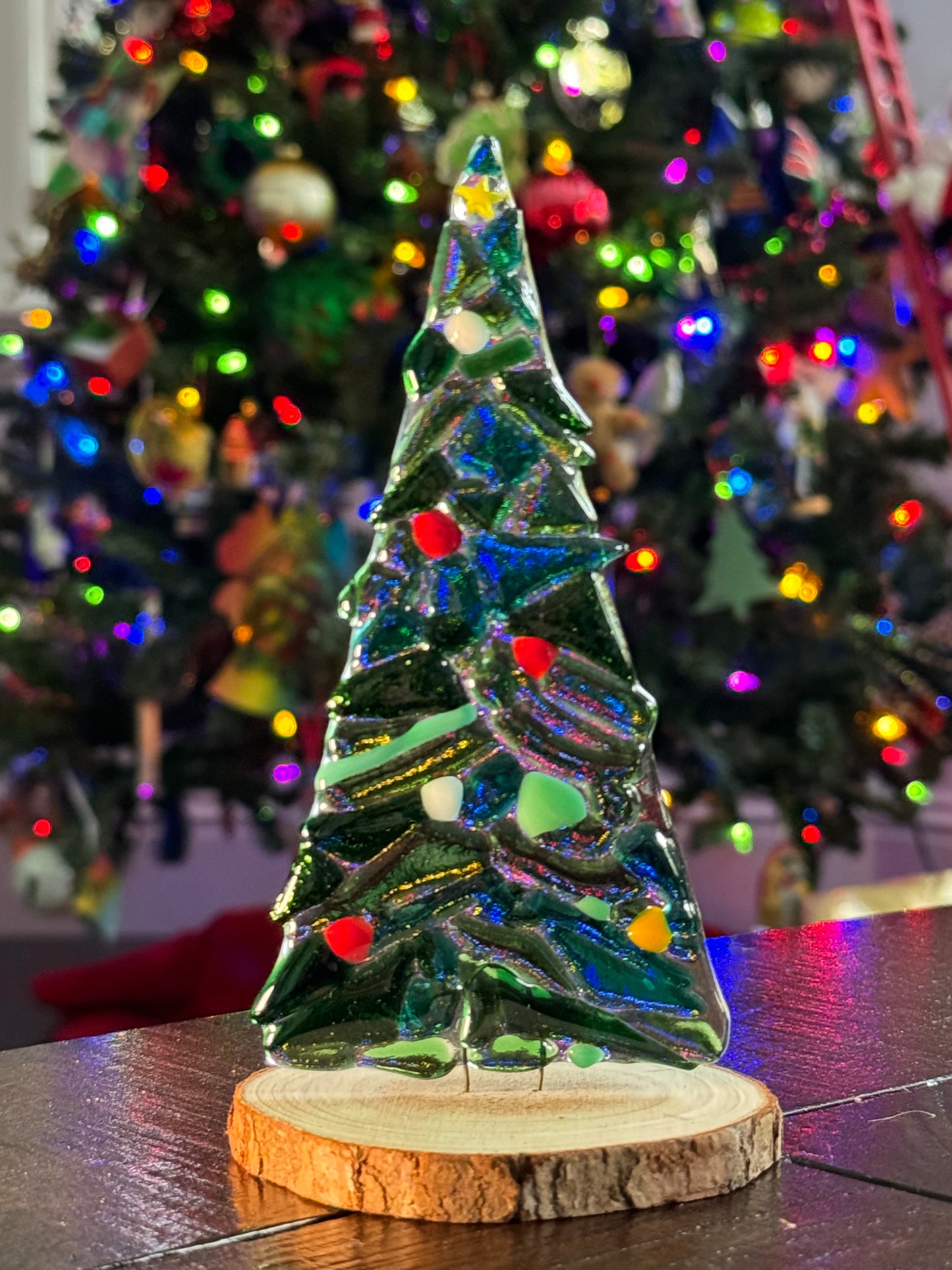 Textured table top Christmas tree