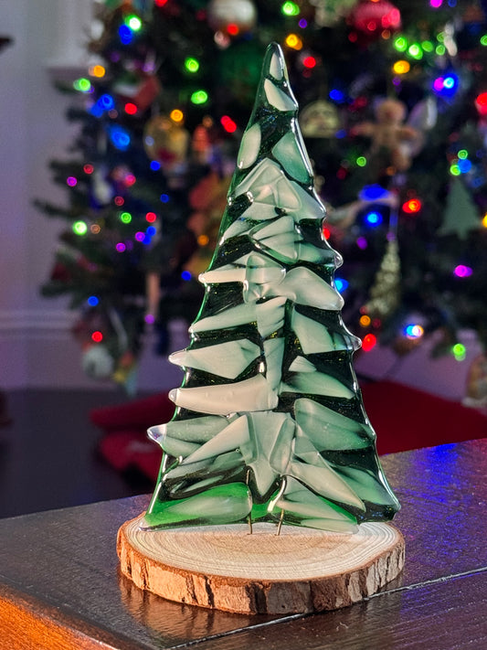 Textured table top Christmas tree