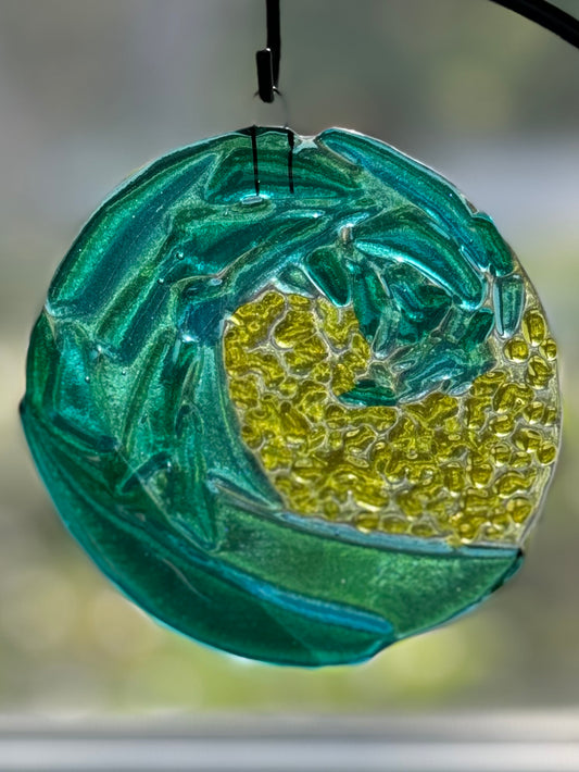 Wave suncatcher or ornament