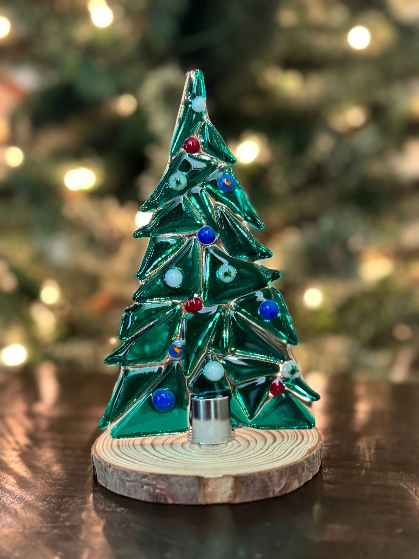 Table Top Trees with chrome base