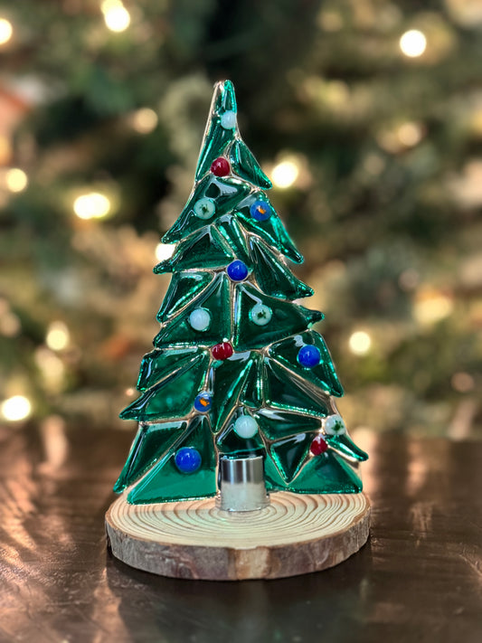 Table Top Trees with chrome base