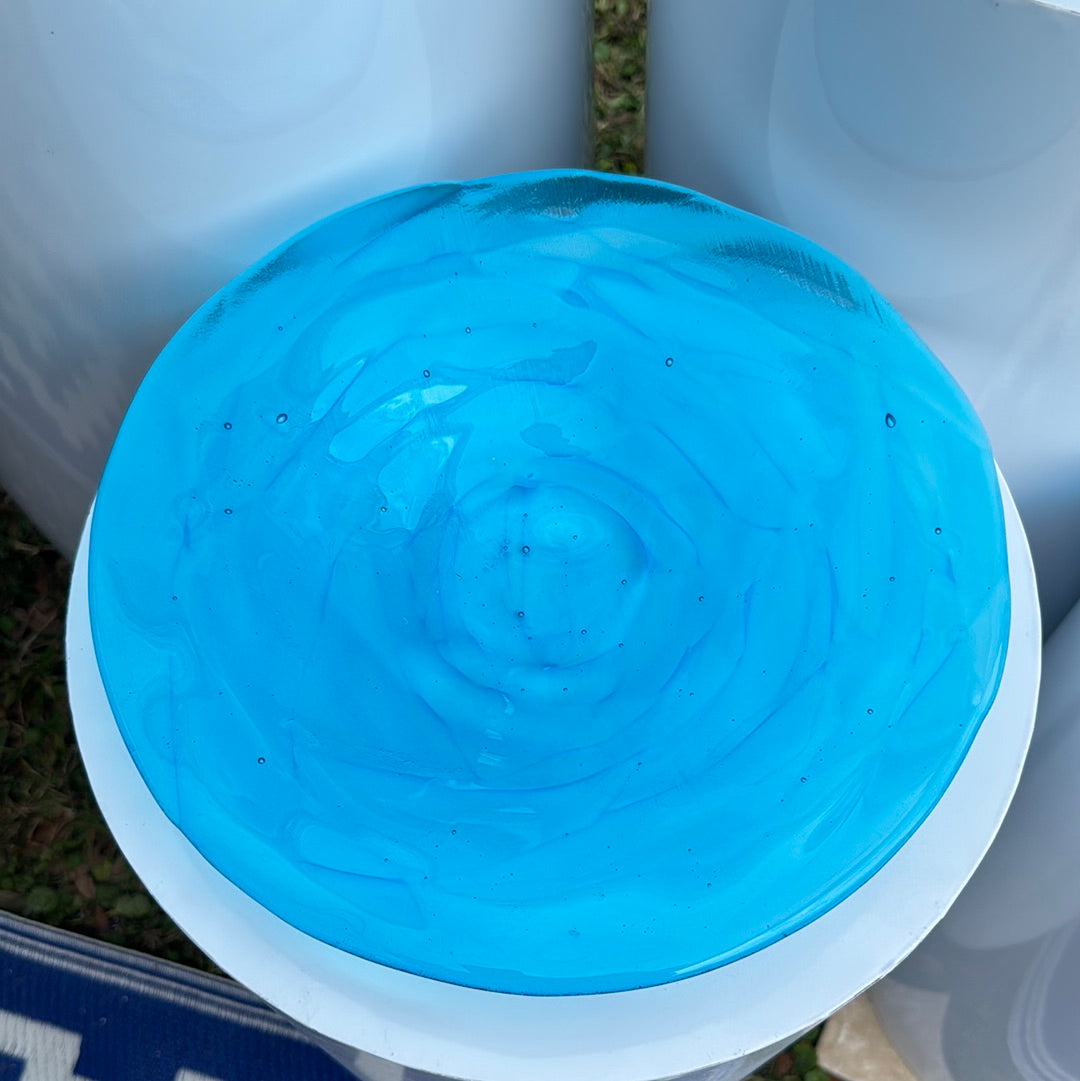 Blue water bowl