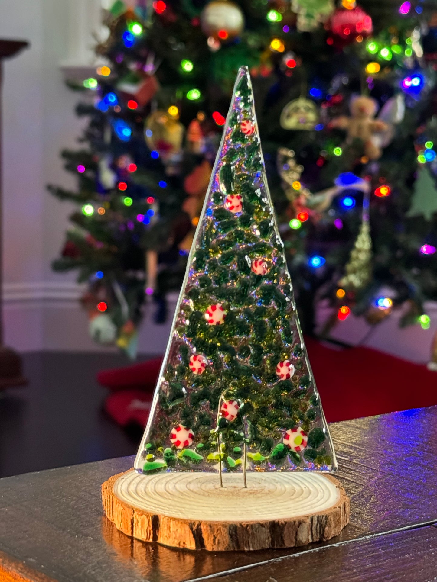 Textured table top Christmas tree