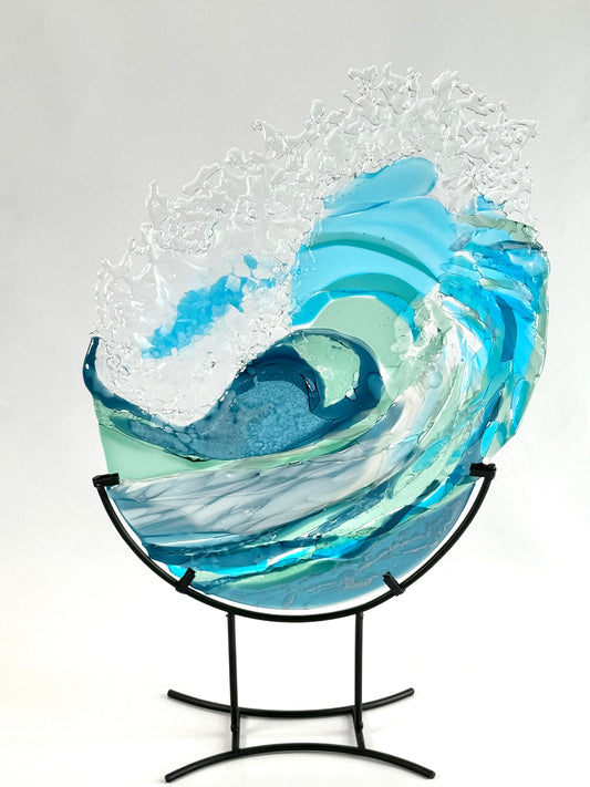 Kiln fired glass- Sarah Logemann - The Storm